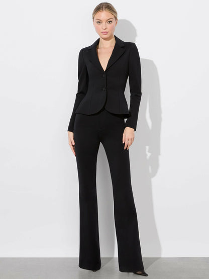 Iana Sculpted Blazer In Black - Alice + Olivia Women