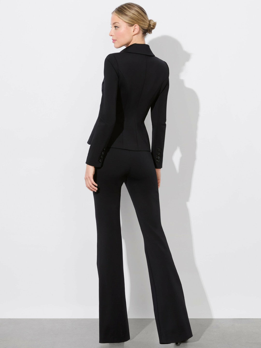 Iana Sculpted Blazer In Black - Alice + Olivia Women