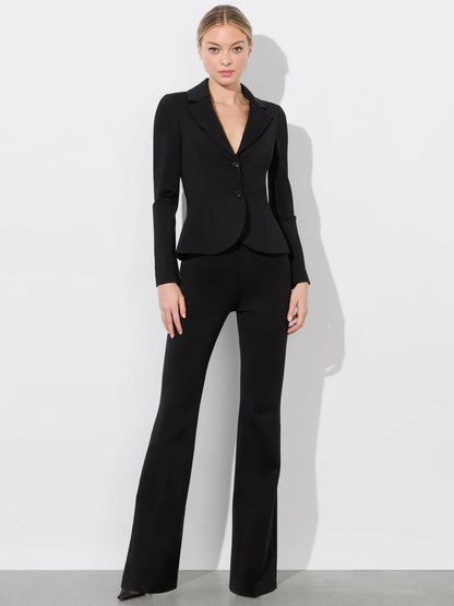 Iana Sculpted Blazer In Black - Alice + Olivia Women