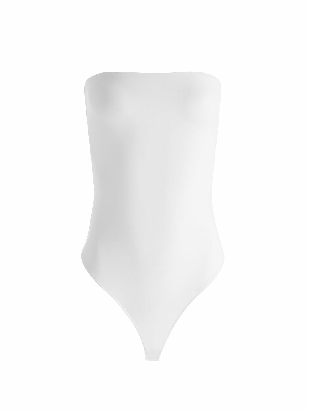 Naomi Strapless Bodysuit In Off White - Alice + Olivia Women