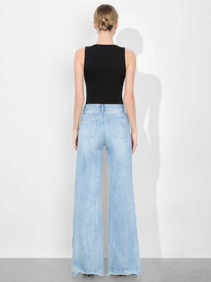 Olea Sculpting Bodysuit In Black - Alice + Olivia Women