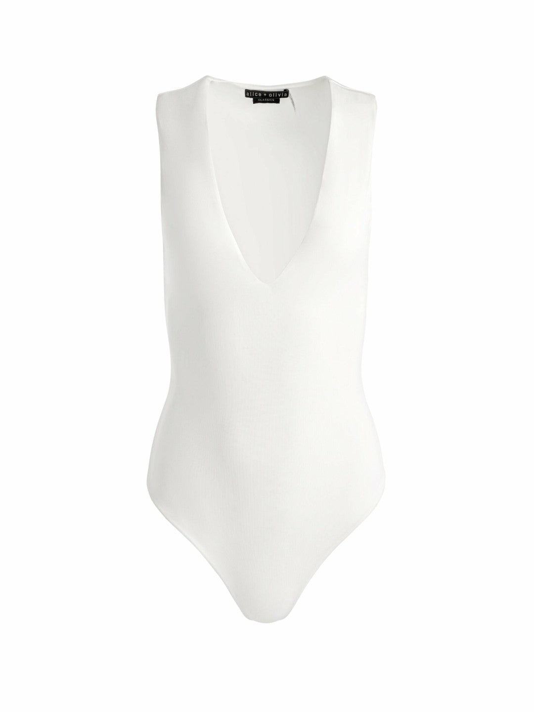 Olea Sculpting Bodysuit In Off White - Alice + Olivia Women