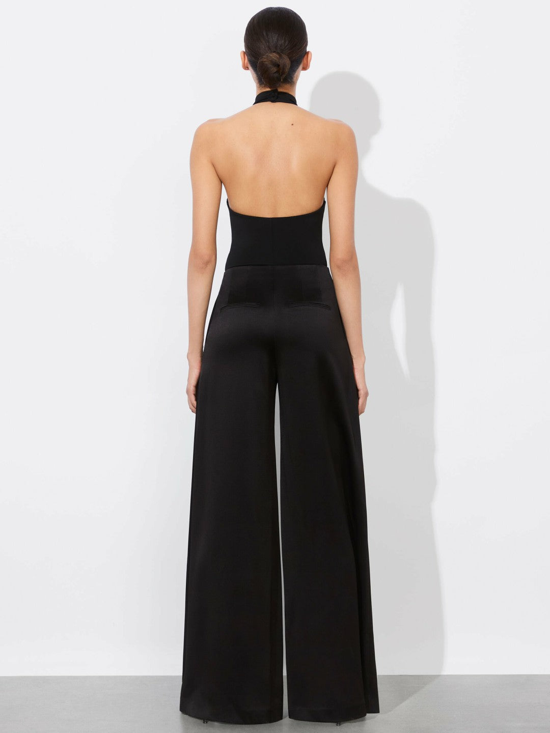 Ayanna Cowl Bodysuit In Black - Alice + Olivia Women