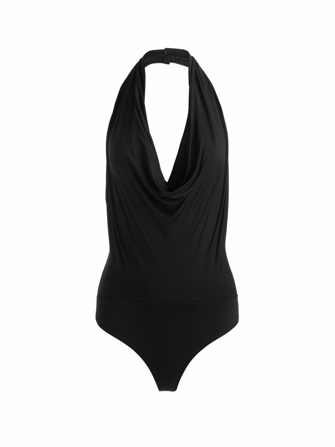 Ayanna Cowl Bodysuit In Black - Alice + Olivia Women