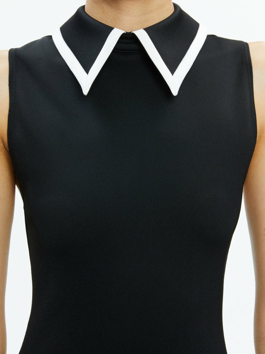Wynell Mini Dress In Black/off White - Alice + Olivia Women