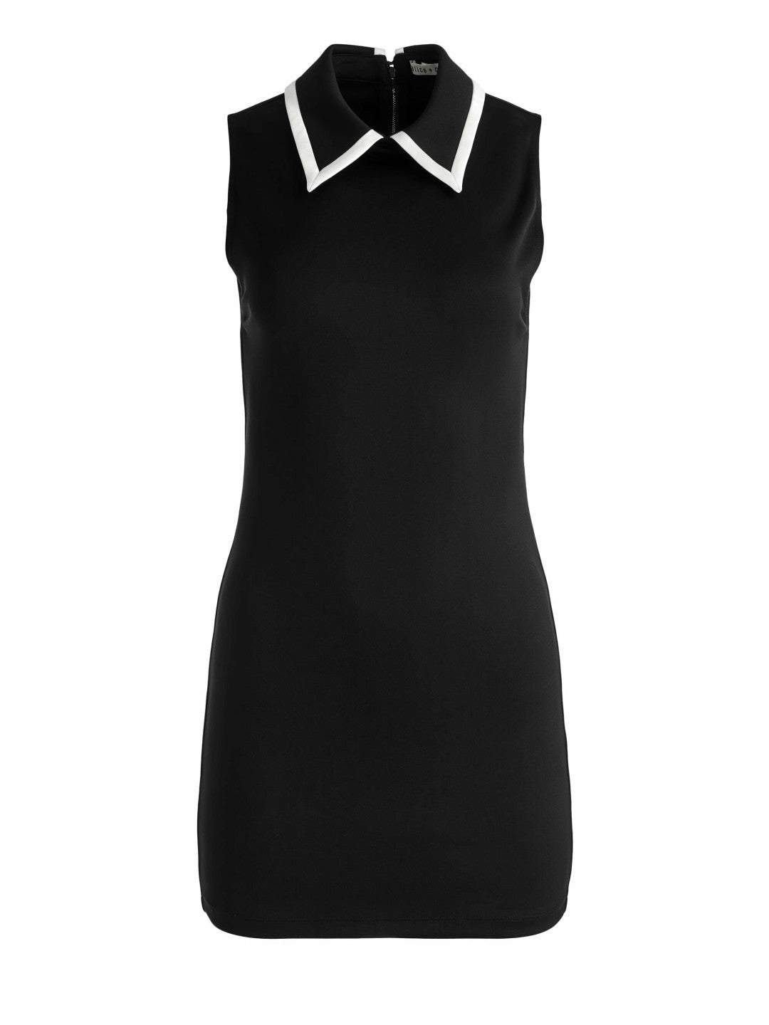 Wynell Mini Dress In Black/off White - Alice + Olivia Women