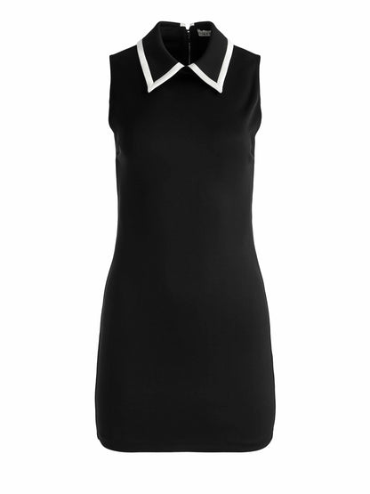 Wynell Mini Dress In Black/off White - Alice + Olivia Women