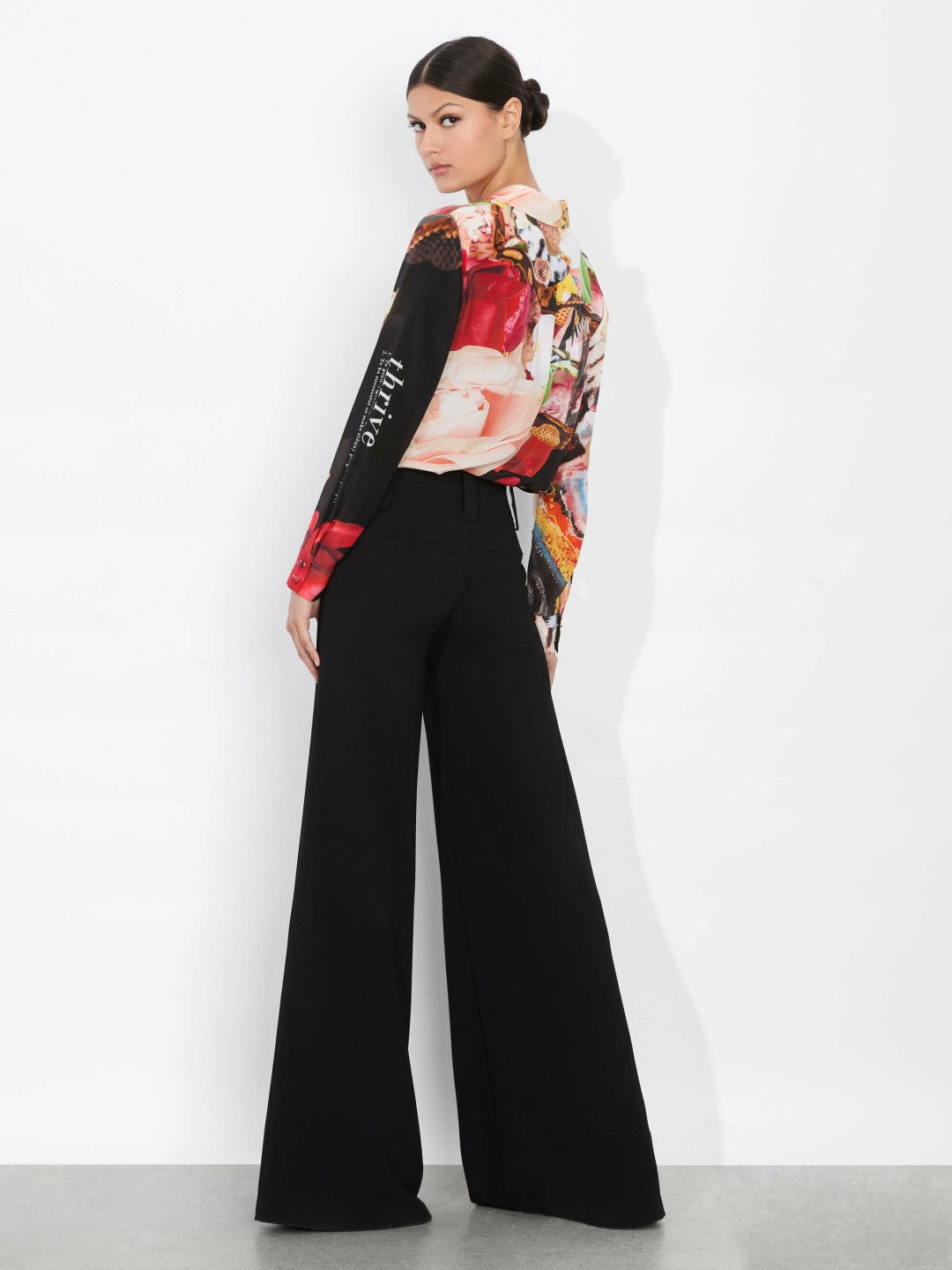 A+o X Kelly Dabbah Willa Placket Top In Thrive - Alice + Olivia Women