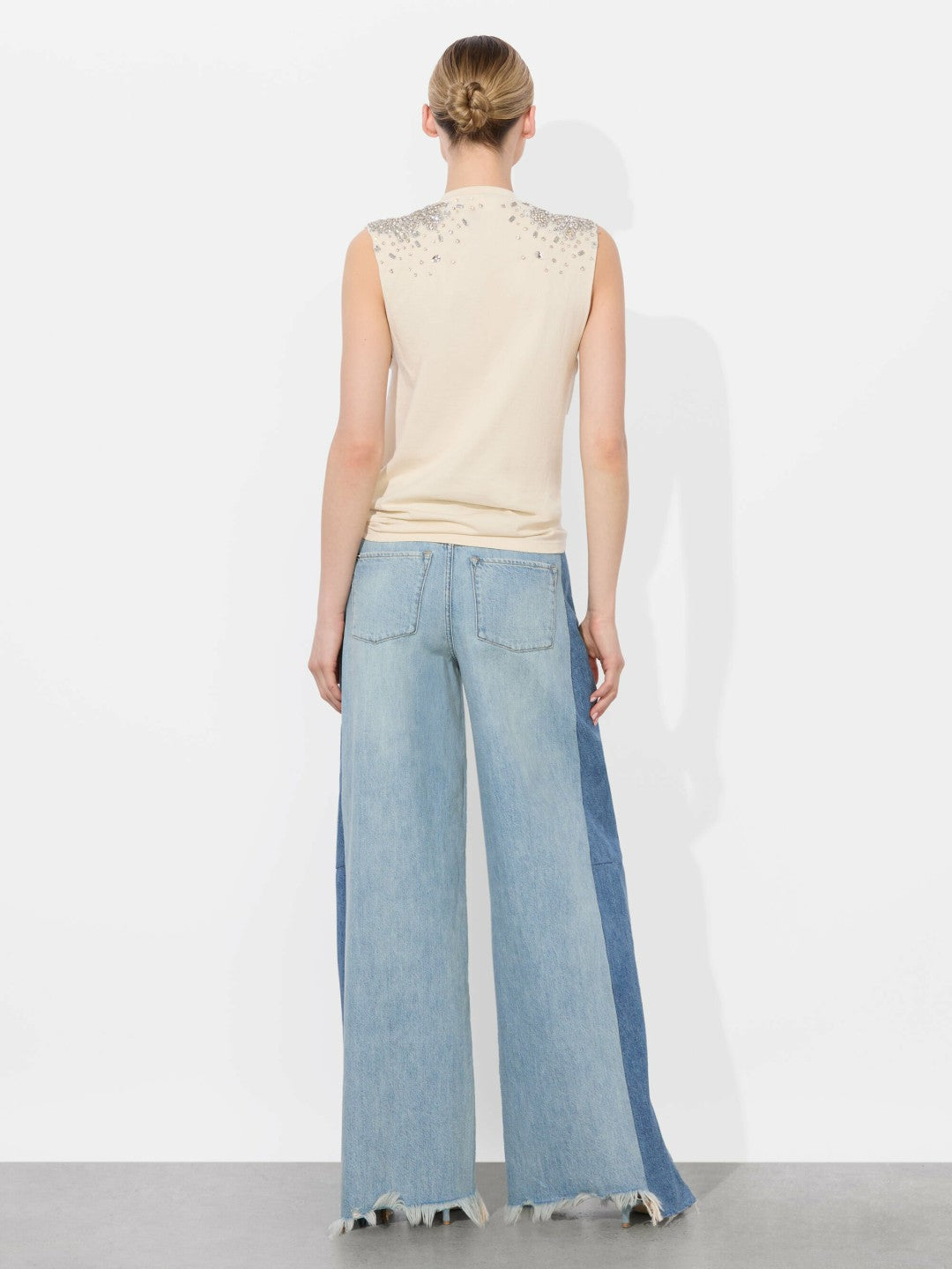 Micah Muscle Tank In Natural - Alice + Olivia Women