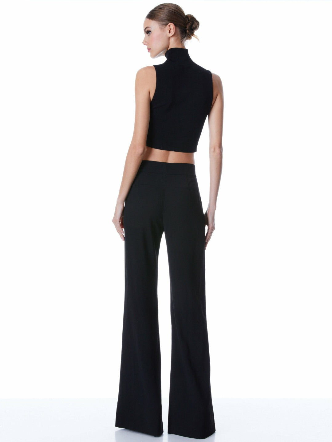 Dylan Pant In Black - Alice + Olivia Women