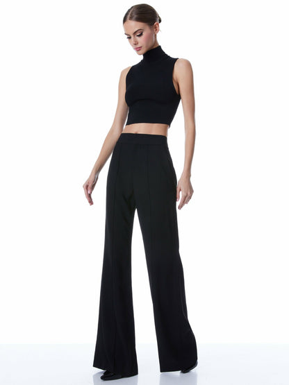 Dylan Pant In Black - Alice + Olivia Women