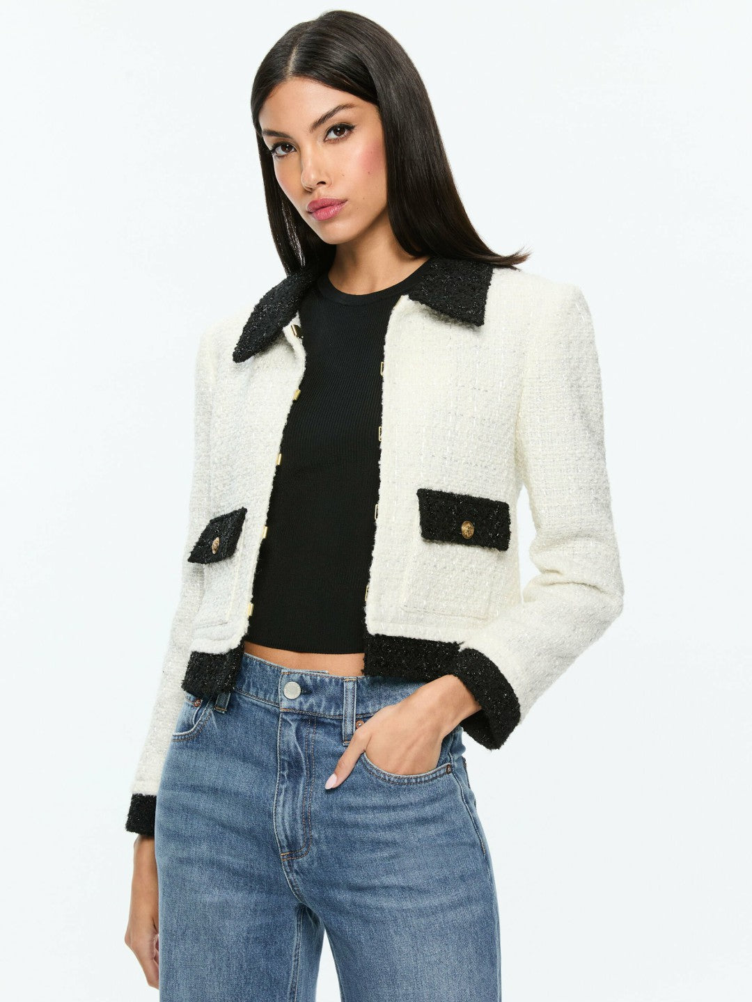 TOPHER JACKET + ECENIA SKIRT - Alice + Olivia Women