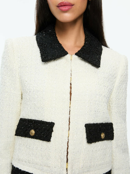 TOPHER JACKET + ECENIA SKIRT - Alice + Olivia Women