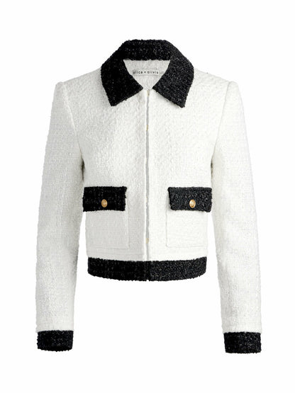 TOPHER JACKET + ECENIA SKIRT - Alice + Olivia Women