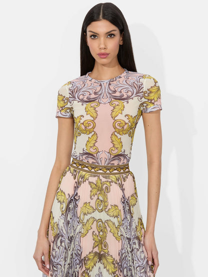 TESS TEE + KATZ SKIRT - Alice + Olivia Women