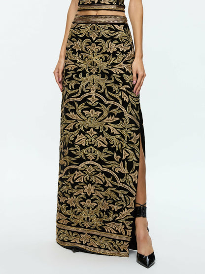 GATZ TOP + GEORGIE SKIRT - Alice + Olivia Women
