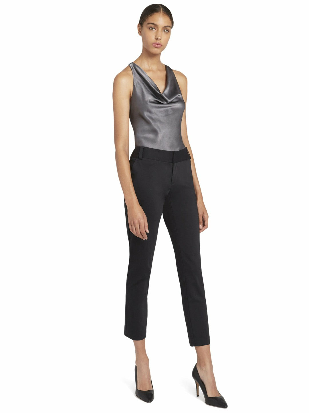 Stacey Slim Trouser In Black - Alice + Olivia Women