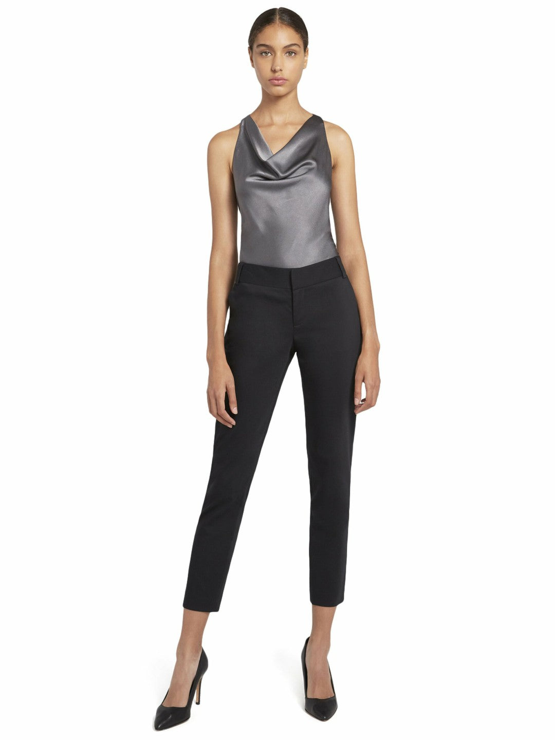 Stacey Slim Trouser In Black - Alice + Olivia Women
