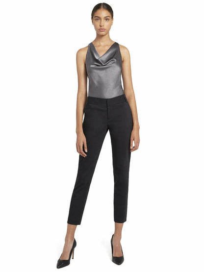 Stacey Slim Trouser In Black - Alice + Olivia Women