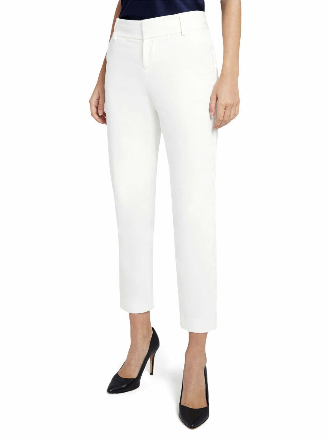 Stacey Slim Trouser In White - Alice + Olivia Women