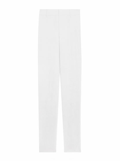 Stacey Slim Trouser In White - Alice + Olivia Women